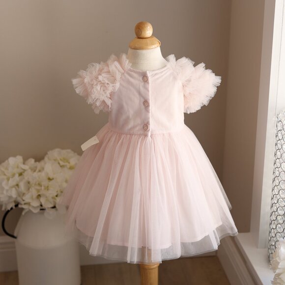 Tutu Du Monde Sea Holly Tulle Dress Porcelain Pink 6-12 Months LIKE NEW - Picture 7 of 7